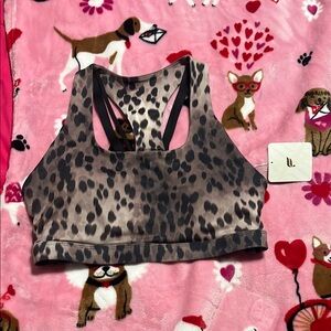 Fabletics Leopard Print Sports Bra